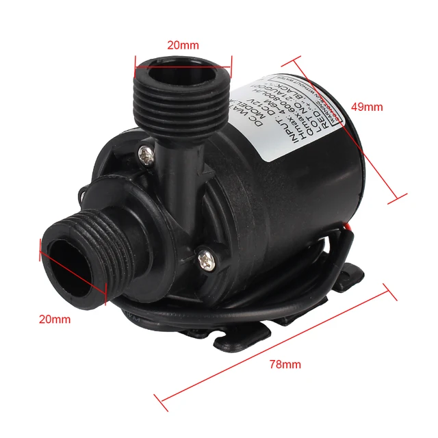 Submersible water pump with mini brushless motor for gardening and cooling systems