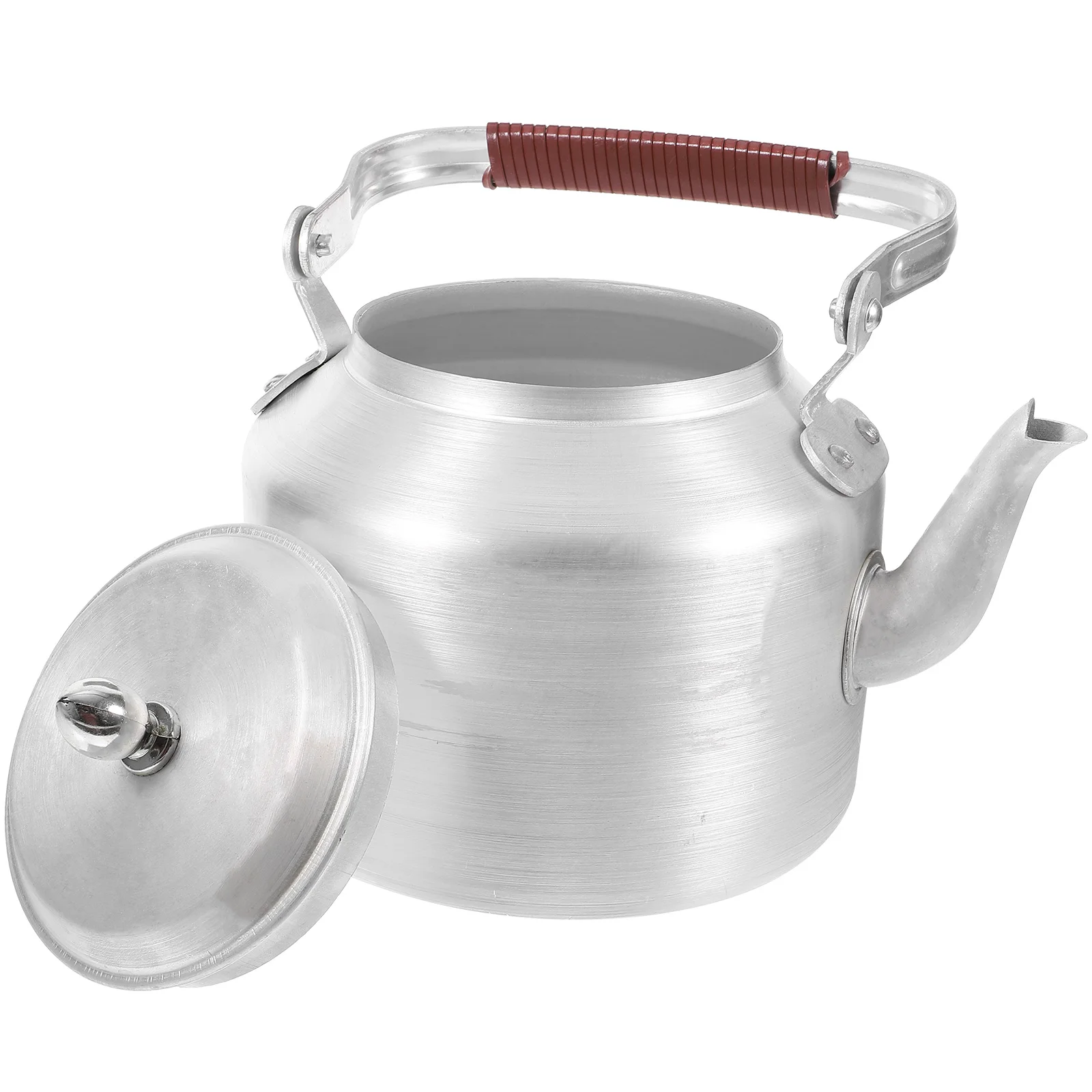 

Water Kettle Aluminum Teapot with Lid Handle Household Tea Kettle Container for Office