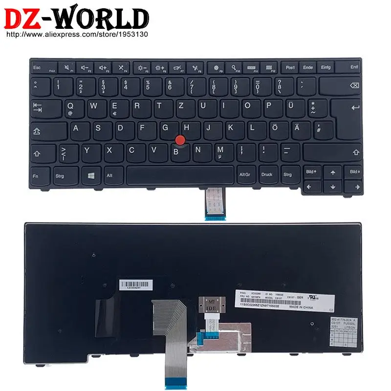 Teclado Retroiluminado de Alemão para Lenovo Thinkpad T440 T440s T450 T450s T460 L440 L450 L460 L470 E431 E440 Laptop 04y0874 01ax322 - Imagem 4