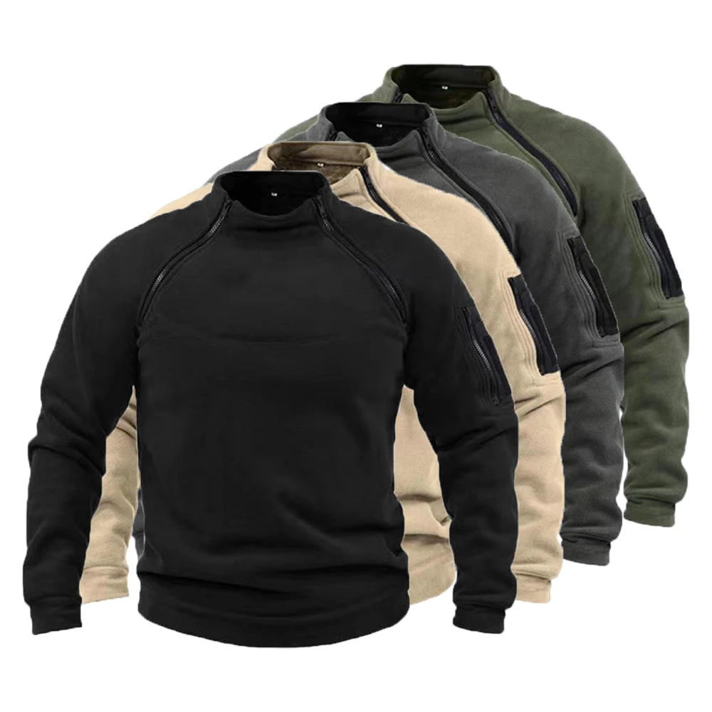 MAGCOMSEN Gilet polaire pour homme avec fermeture éclair et poches