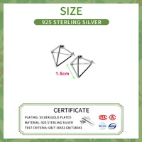 SOFTPIG Real 925 Sterling Silver Triangle Hoop Earrings For Women Charms Fine Jewelry 2024 Trendy Geometric Accessories 2