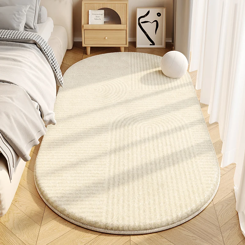 Minimalist Bedroom Plush Carpet Soft Fluffy Washable Floor Mat_voghion.com