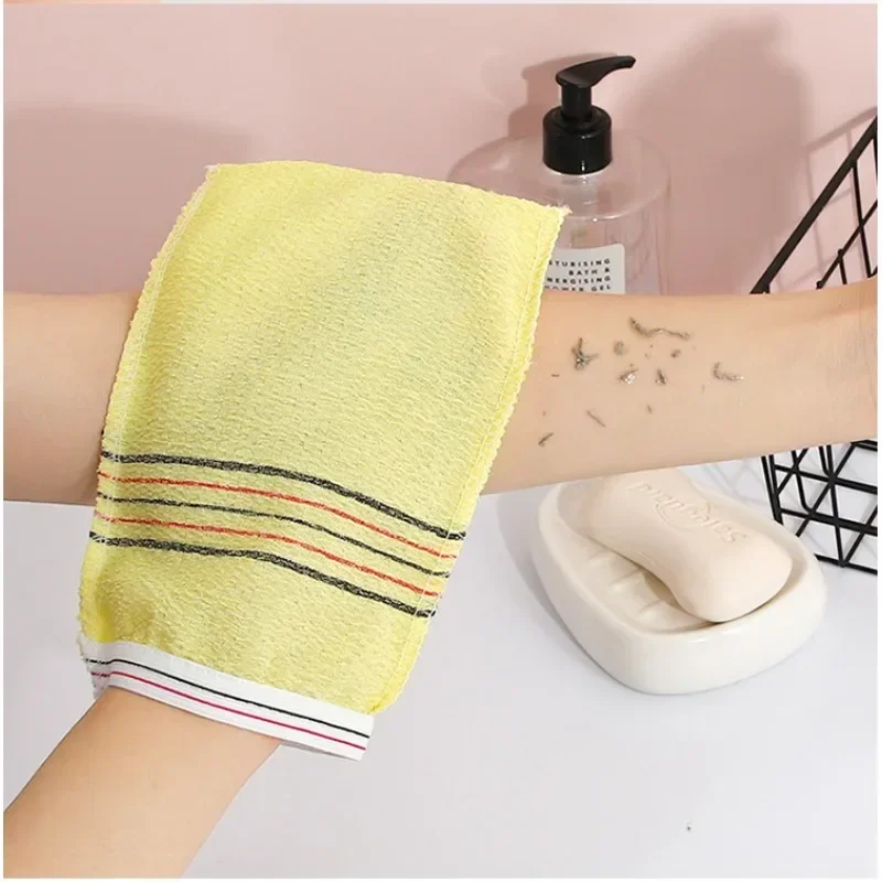 Exfoliating Washcloth Asian Exfoliating Bath Gloves Body Scrub Towel Cleaning Peeling SPA Shower Foam Body Massage