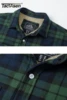 TACVASEN Fleece Lining Jackets Mens Flannel Cotton Jackets Plaid Casual Button Down Cargo Work Coats Thicken Outwear Man Tops 3