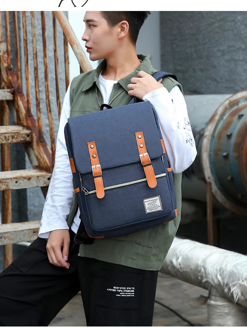Travel Men 15 inch Laptop Backpack vacuum compression Backpack Business Large Capacity school Backpack expand outdoor backpack