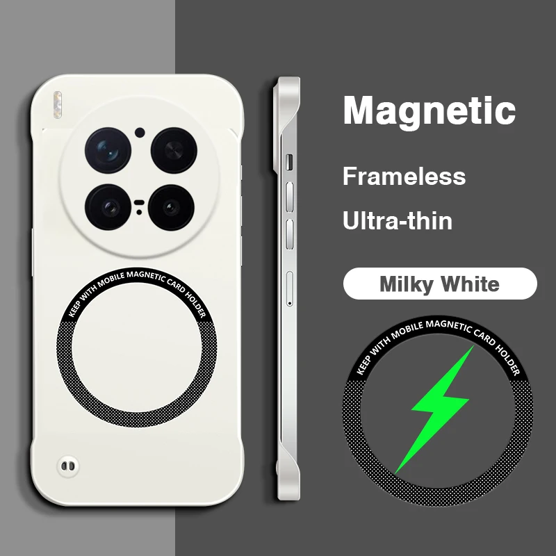 Magnetic Frameless Ultrathin Luxury Phone Case with Lens Protection