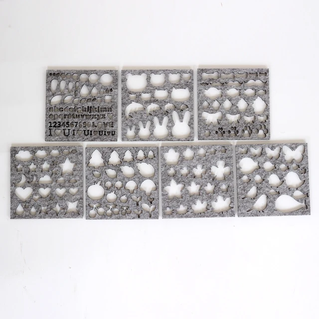 Véletlenszerű Gyapjú Filc Penész Tű Nemezelés Barkácsolás Sablon Applique Kiegészítők Indító Készlet Minta Kezdő