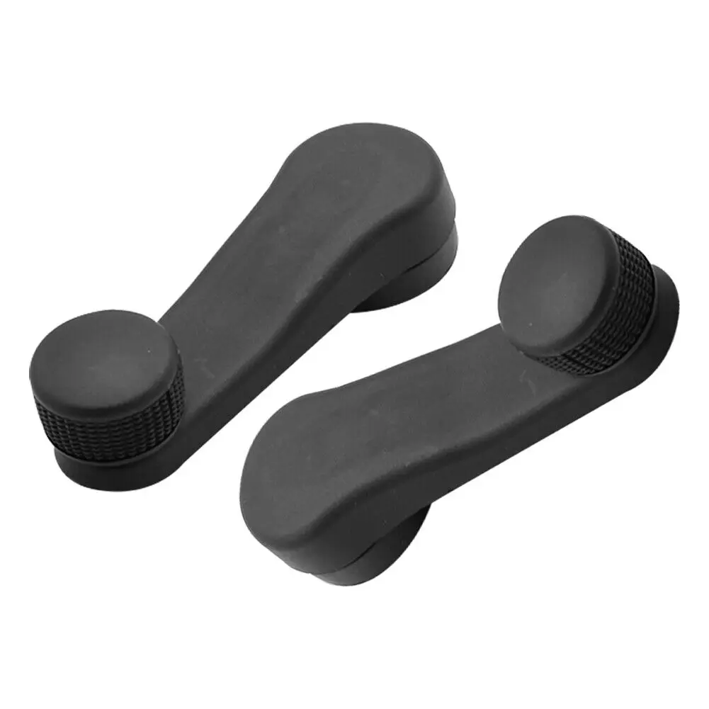 2pcs Car Window Winder Handle For VW Golf MK3 MK4 Vento Bora Polo 6N1 Beetle Caddy Skoda Octavia Fabia 1H0837581D Black ABS