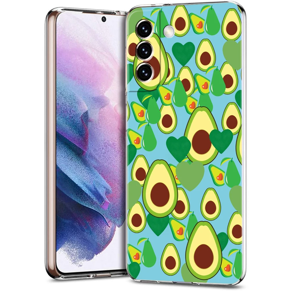 Avocado Handy hülle für Samsung Galaxy S24 S23 S22 S20 S21 Fe Ultra S24 S23 S10 S10E S9 S8 plus 5g transparente Shell Capas Taschen – Detail 4