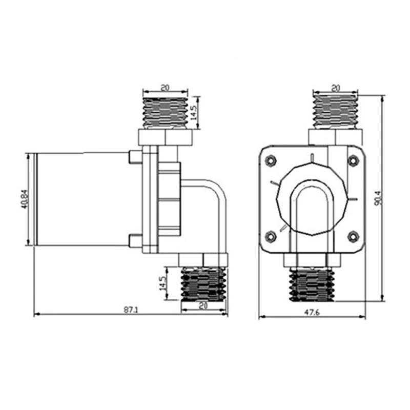 รูปสินค้า ปั๊มน้ำ DC 12V/24V ระบายความร้อน มัลติฟังก์ชั่น 1/2"