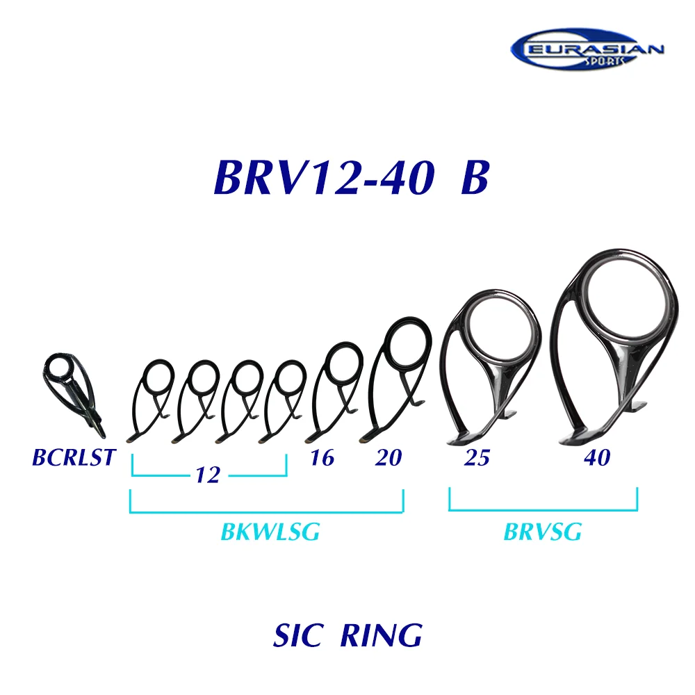 Copy Fuji Style ring guides set KW RV guide Kit Stainless steel