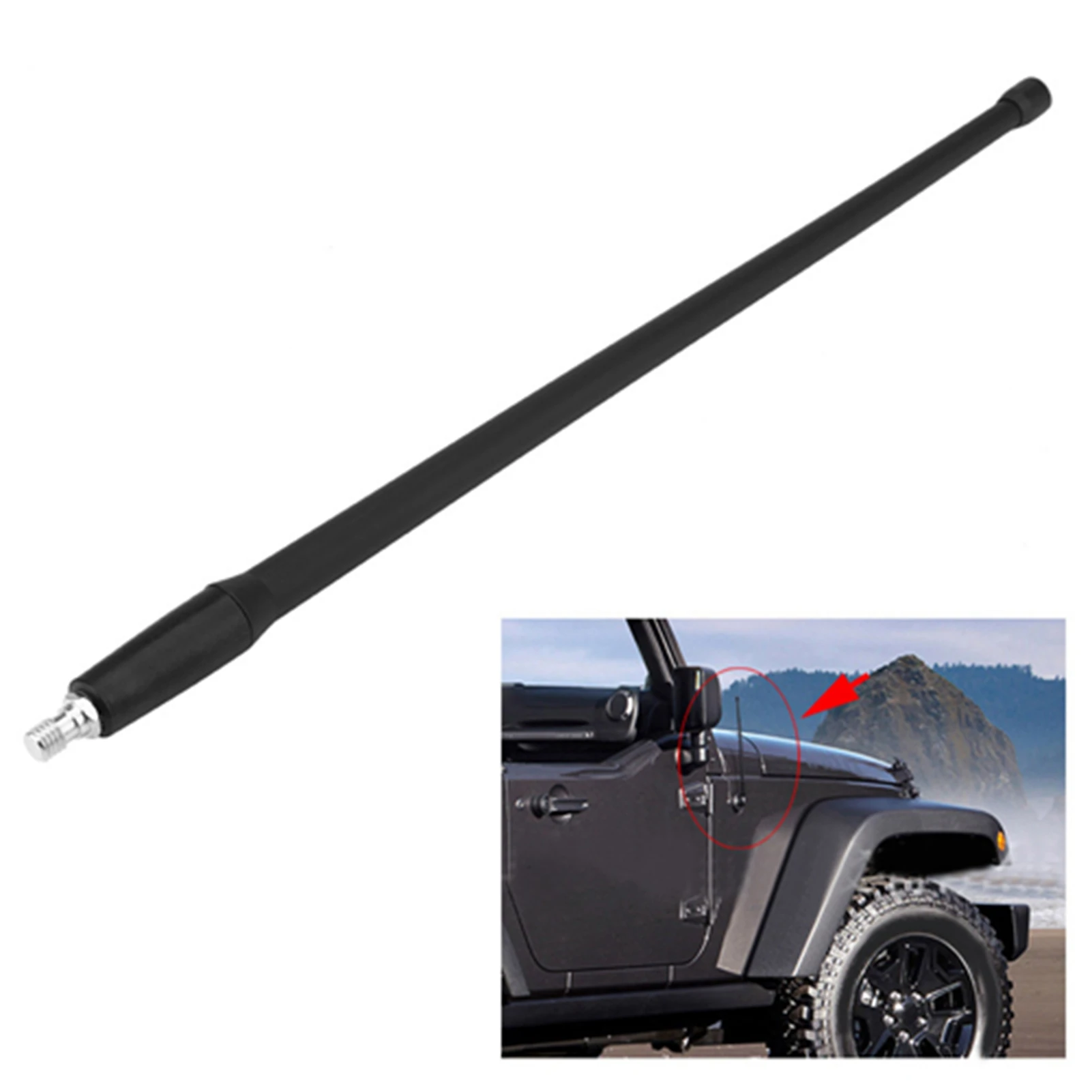 

13-дюймовая Автомобильная сменная антенна для Jeep Wrangler JK JKU JL 2008-2017