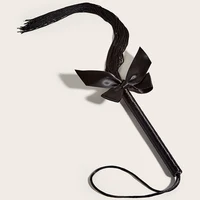 45CM Nylon RopeTassels Horse Whip,HorseRiding Equestrian Training Whip With PU Leather Handle Suitable for Cosplay 2