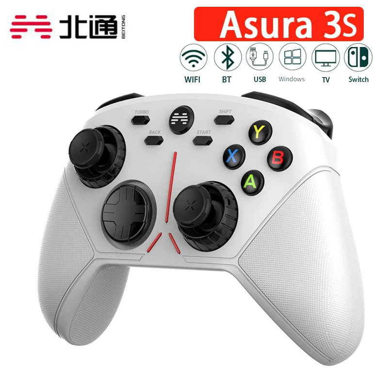 

Original Betop Asura 3S Wireless Gamepad Mechanical keys Variable Speed Button Custom Macro Programming For Windows TV Switch