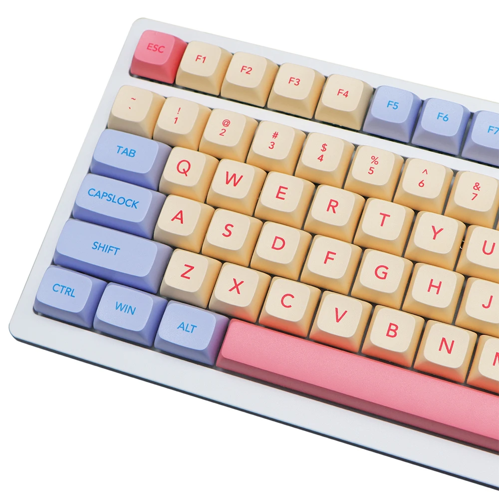 

Cotton Candy Keycaps 132 Keys PBT DYE-SUB XDA Profile Personalized GMK Keycap for Cherry MX Switch Mechanical Keyboards