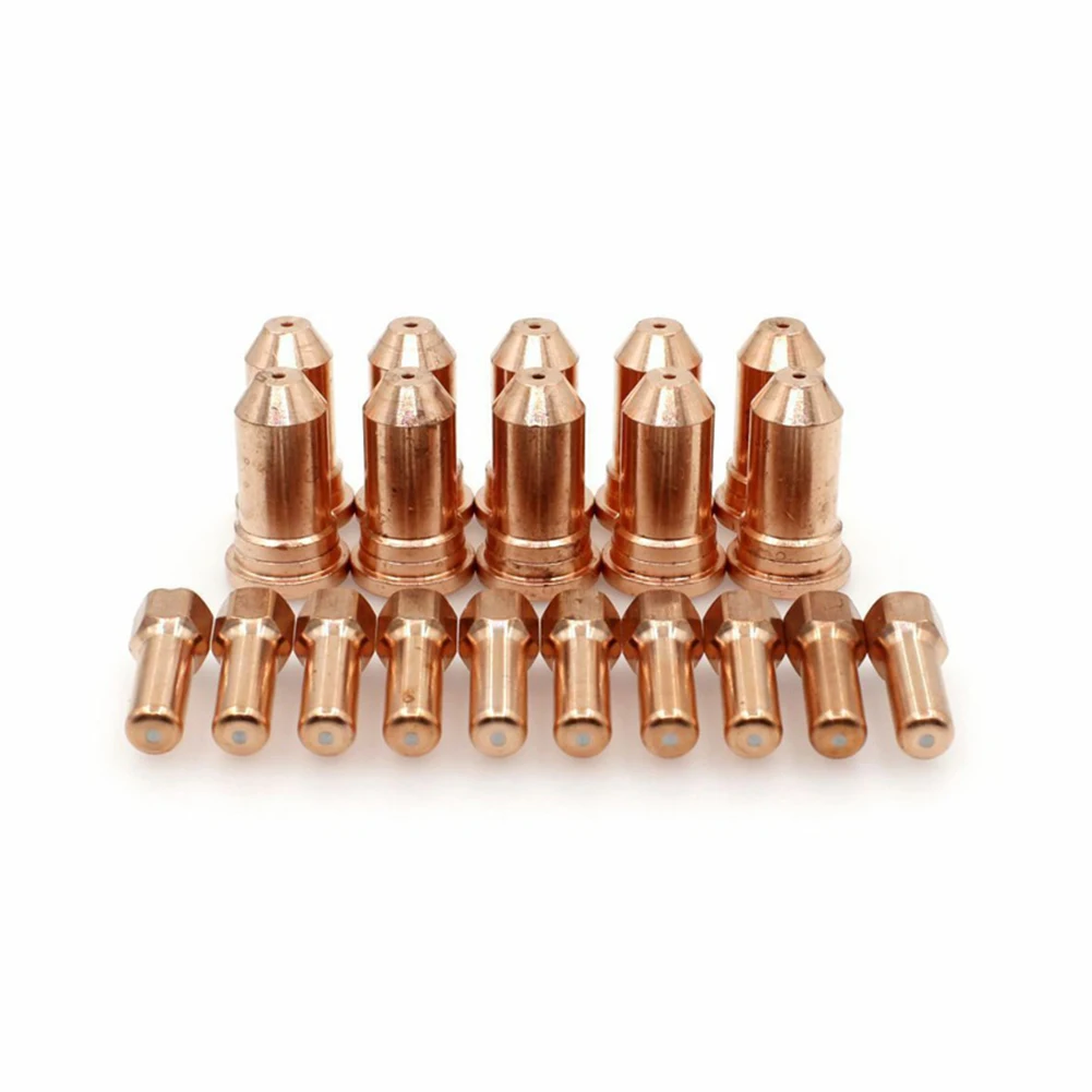 

Plasma Torch Nozzle Electrodes Tip 1.2mm 20pcs 51246 52556 Cutter Torch Electrode High Quality IPT-100 Cutters