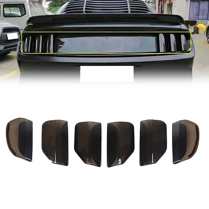 

6 шт., декоративные автомобильные копченые задние фонари для Ford Mustang 2015 2016 2017