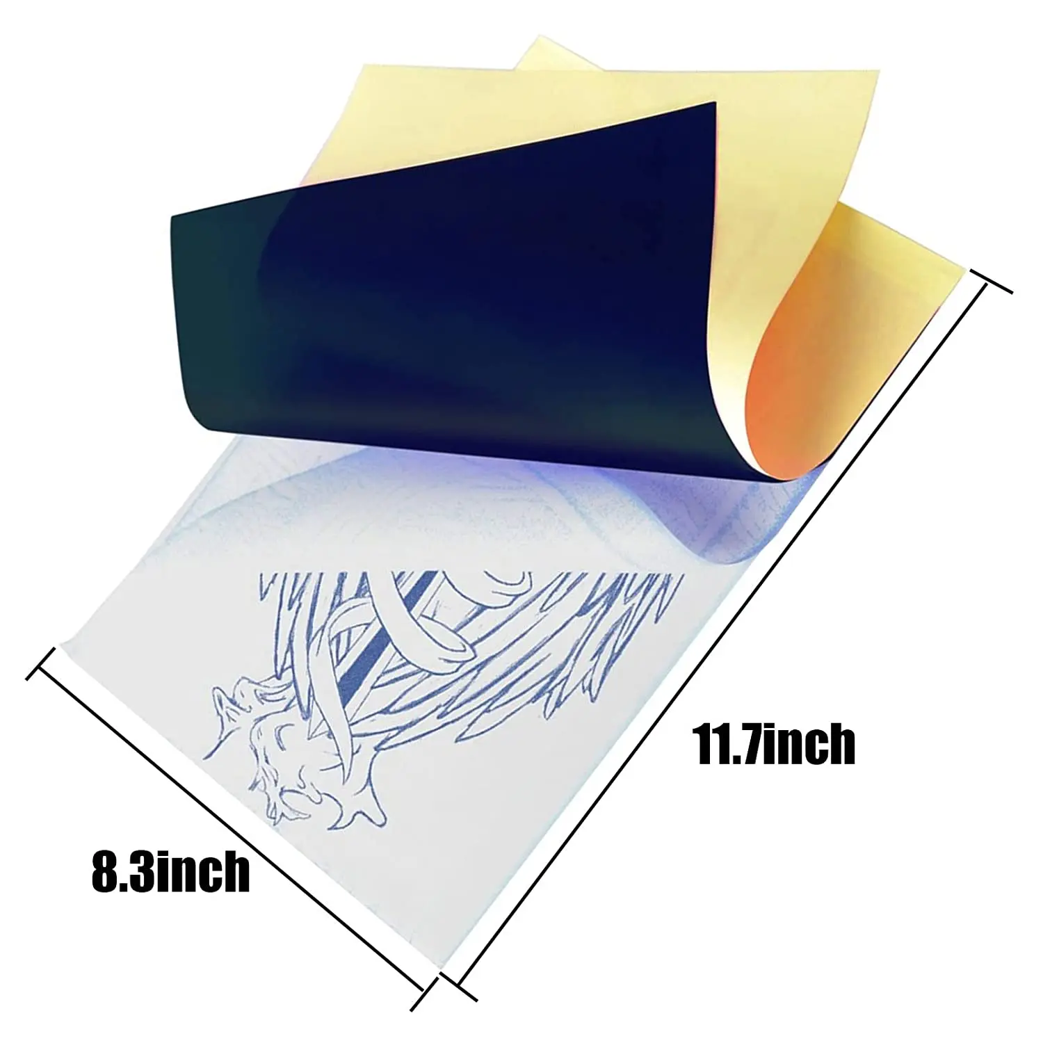 SOTICA Tattoo Skins with Transfer Paper, 10pcs Tattoo Practice