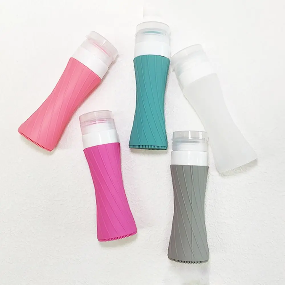 

Silicone Travel Cosmetics Bottles Empty Squeeze Containers Leakproof Refillable Bottle For Shampoo Conditioner Lotion