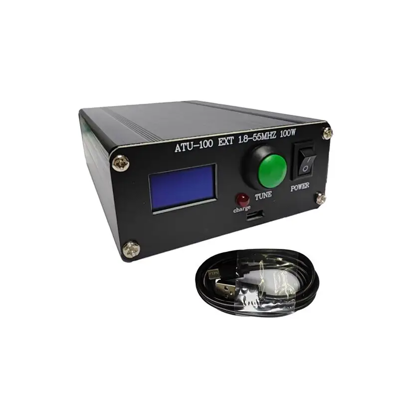 

ATU-100 1.8-55Mhz Mini Automatic Antenna Tuner 0.96 Inch With Shell Finished Charger