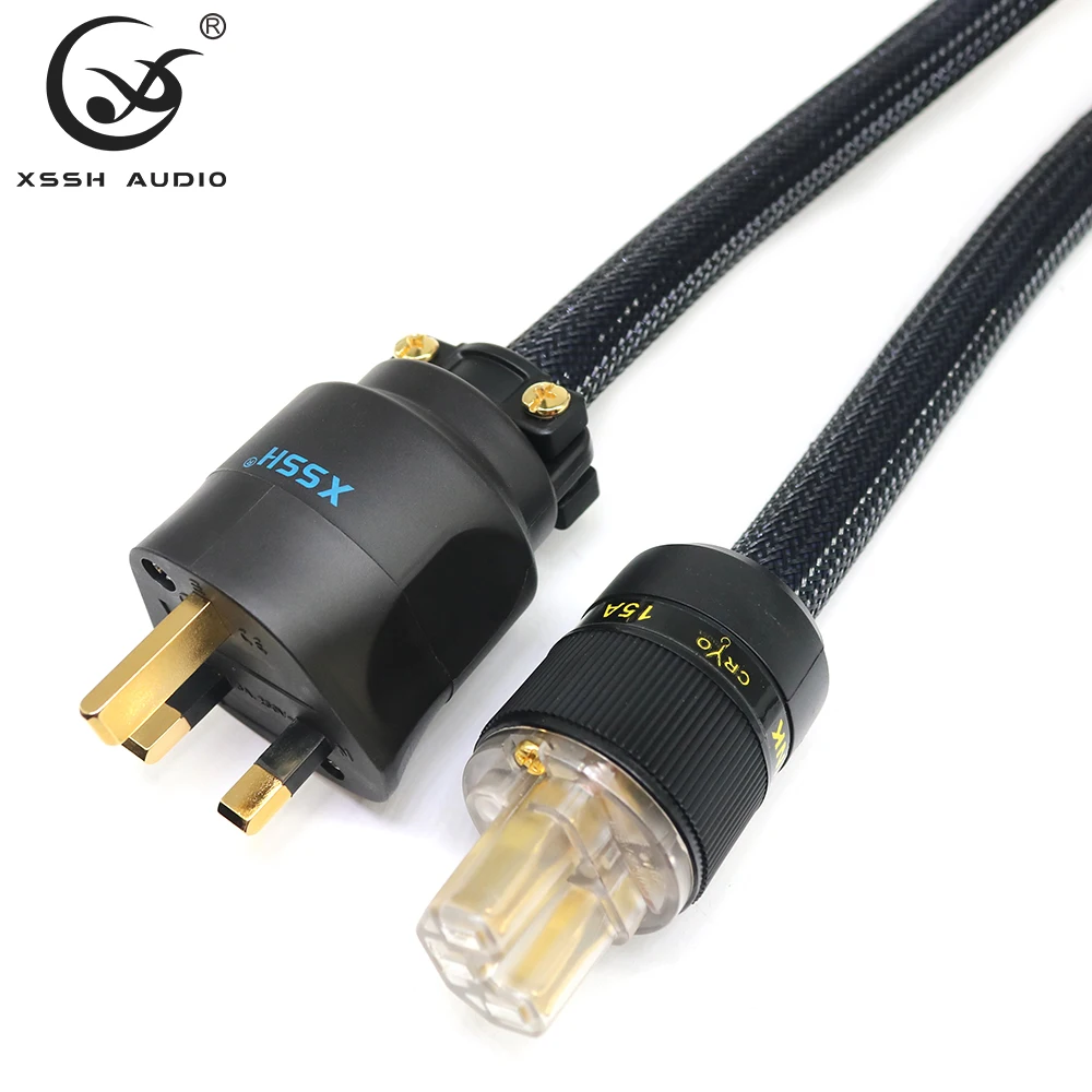 HIFI UK  ̺ XSSH  , 16.5mm OFC  ݵ 3   IEC AC ϼ ÷ 