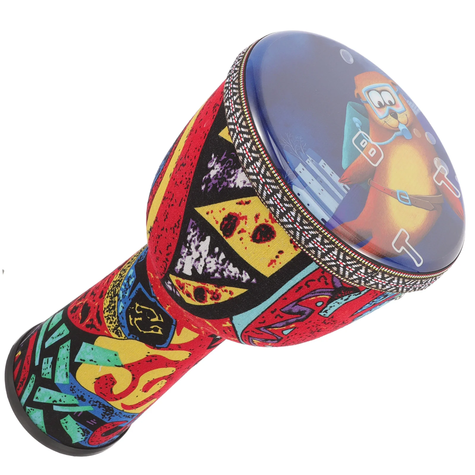 

Printing Colorful Hand Drum African Drum Musical Instrument Beginner African Djembe Drum Beginner Musical Instrument Prop