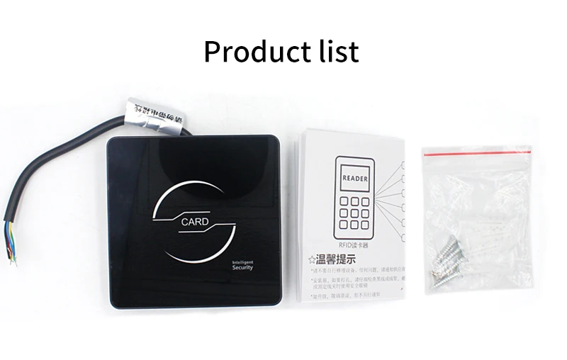T886R Metal RFID Card 125Khz Proximity Card Access Control Slave Reader Wiegand
