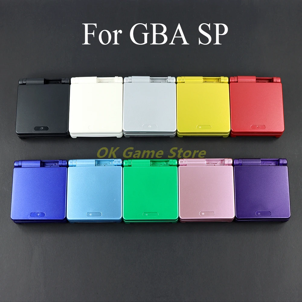 

10sets/lot Replacement Full Housing Shell Cover Case with sticker For GBA SP For Gameboy Advance SP Game Console