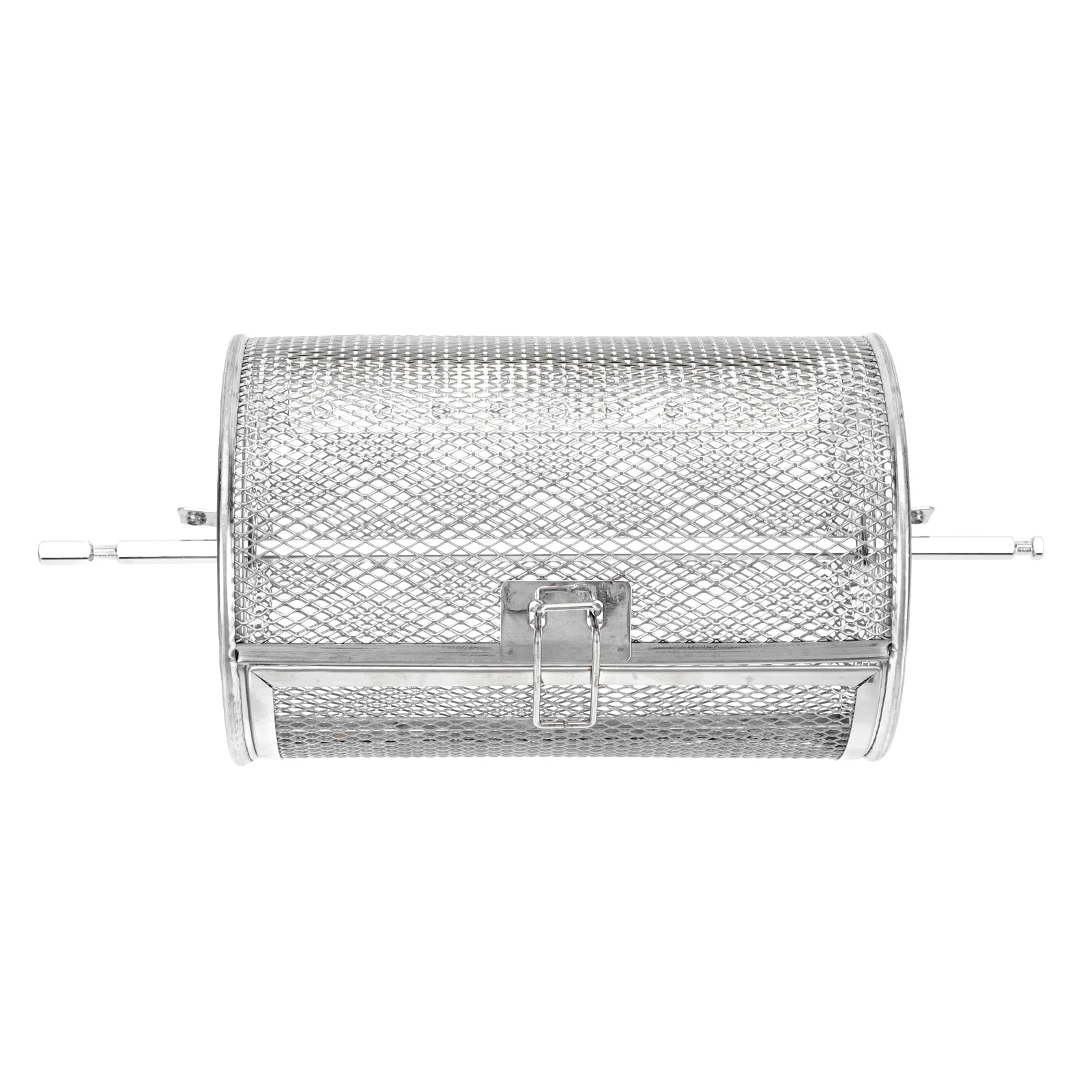 12x18cm Grilled Cage Turkey Grill Rack Grill Shaft Barbeque Roaster Air Fryer Basket Silver Grilling Accessories