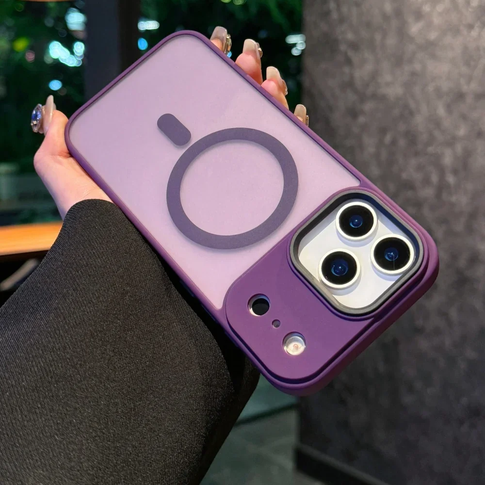 Matte Armor Wireless Charging Case with Glossy Finish