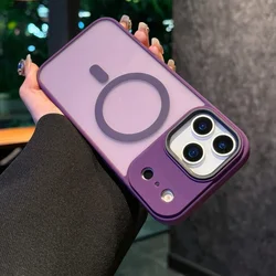 Matte Armor Wireless Charging Case with Glossy Finish - iPhone 15 Plus (Dark Purple)