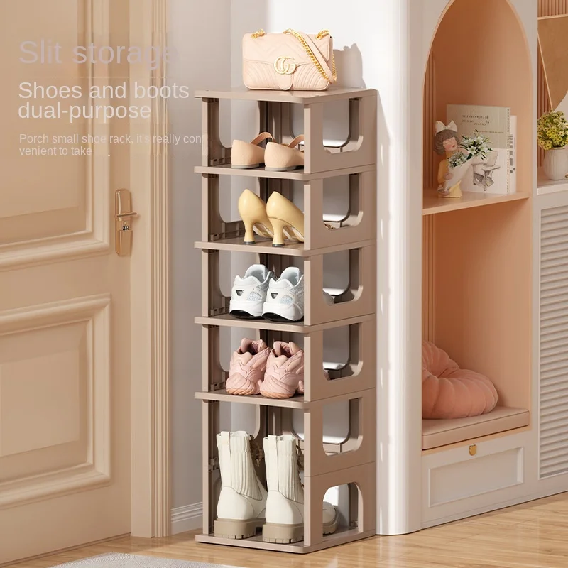 

Shoe Rack Storage Organizer Multilayer Large Capacity Dormitory Foldable Shoe Cabinets Space Saving for Wall Corner Shoes Shelf