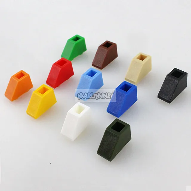 Marumine 2x1 Inverted Slope Brick 3665 MOC Building Blocs Parts 60PCS City Roof Accessories Parts Compatible DIY Constuction Toy 4