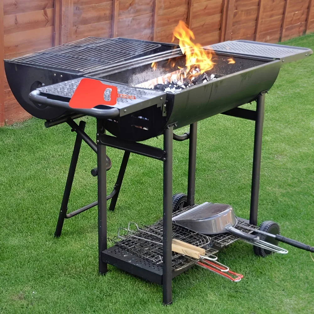 Hand Blower BBQ Fan Barbecue Blower Air Blower Barbecue Fan Hand Crank Blower Tool Manual Combustion Support Outdoor Cooking
