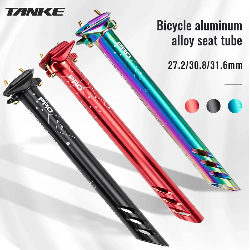 Mountain Road Bicycle Seatpost Ultralight Aluminum Alloy MTB Bike Seat Post Seat Tube 27.2/30.9/31.6mm*400mm Cycling Parts bike seat post