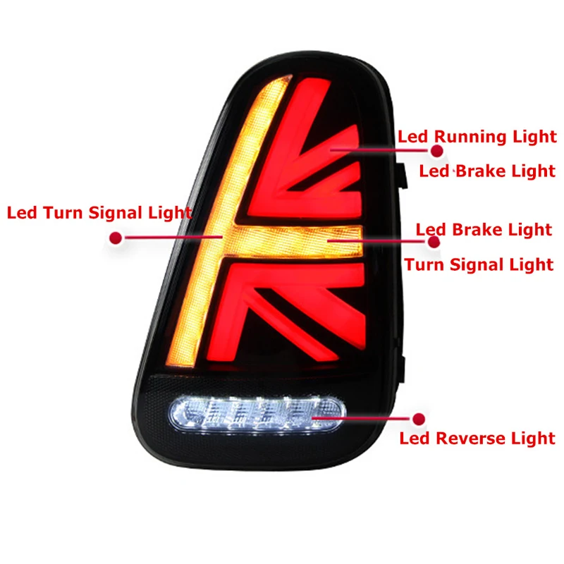 قطعتان من المصابيح الخلفية LED لسيارات BMW ميني كو...
