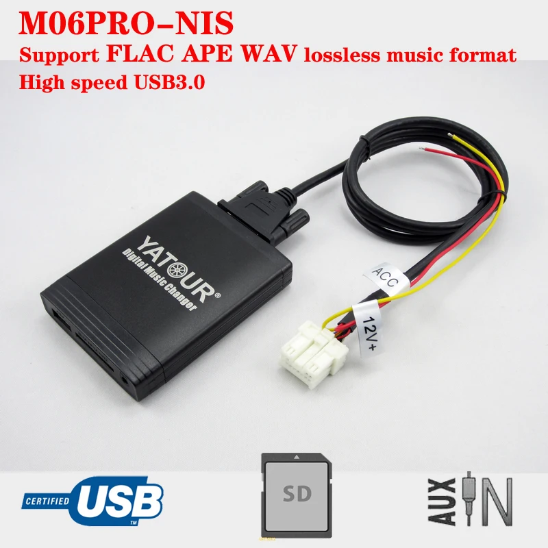 Yatour M06(PRO FLAC APE) car radio USB SD AUX decorder for Nissan Almera Navara Infiniti Car Stereo
