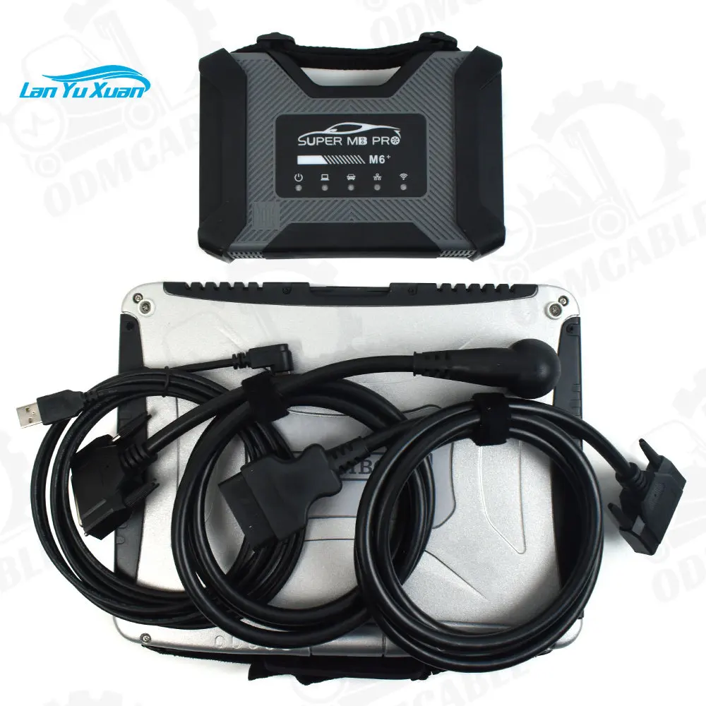 Super Mb Pro M6 Wireless Star Diagnostic Scanner Tool Set Completo Per Benz Car And Trucks Evg7 Tablet Xentry Wis Das Epc