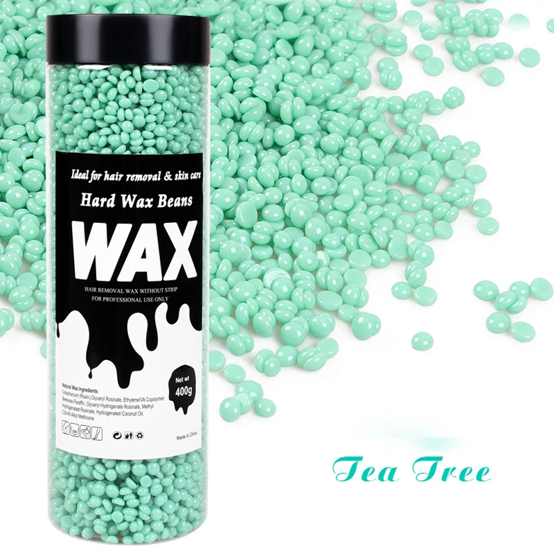 400g Canning Wax Beads For Hair Removal Hot Film Painless Waxing Beads Heating Wax Machine Body Bikini Face Legs Hair Removal