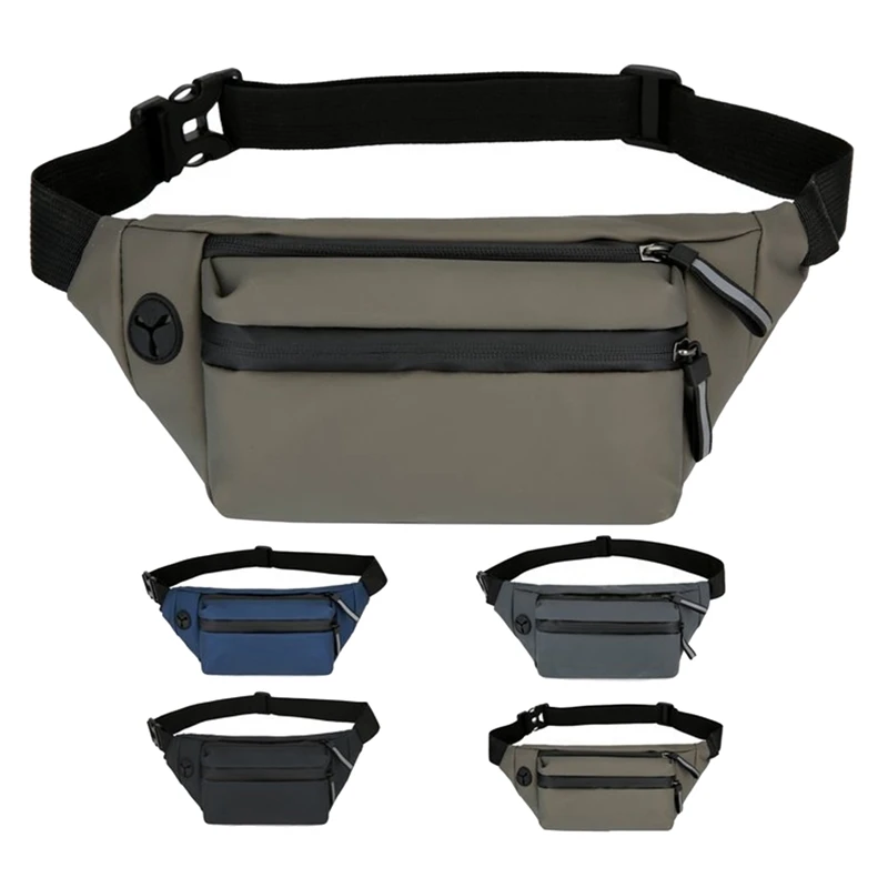 

Men's Breast Package Waterproof Outdoor Sports Bum Bag Oxford Pouch Travel Waist Bag Fanny Belt Pack Male Crossbody Chest Bags