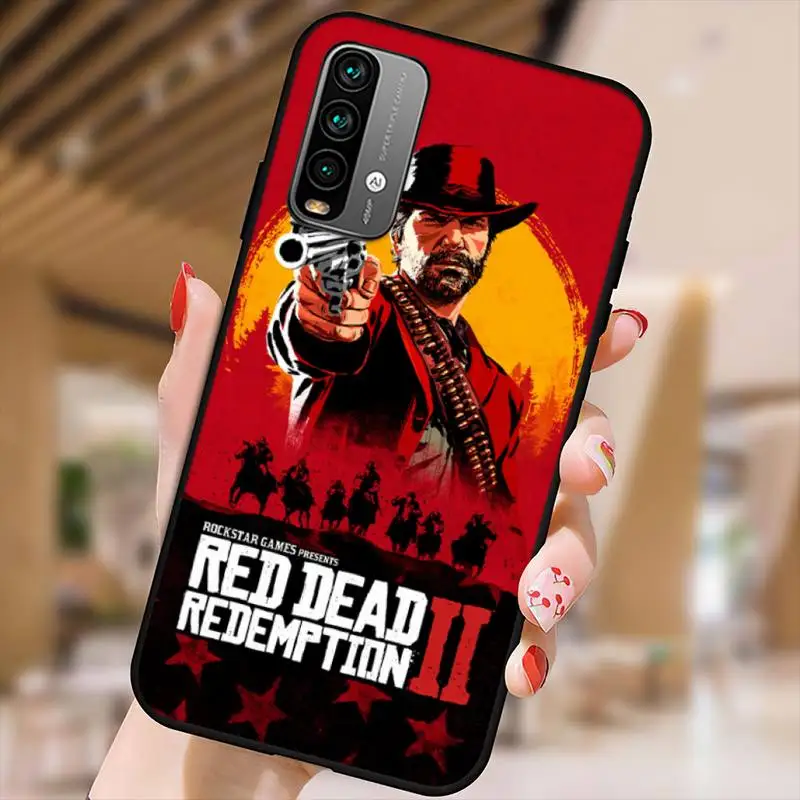 Red dead redemption rdr 2 caso de telefone para xiaomi mi 13 12 12s 12t 11t  10t lite pro ultra poco f3 f4 x4 gt capa de telefone preto macio -  AliExpress