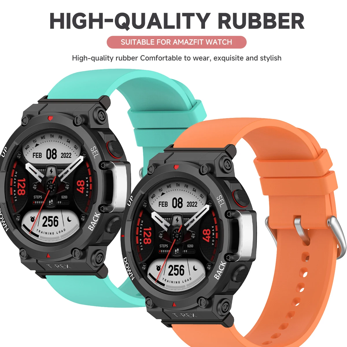 Enhanced Silicone Sport Strap Replacement for Huami Amazfit Watches