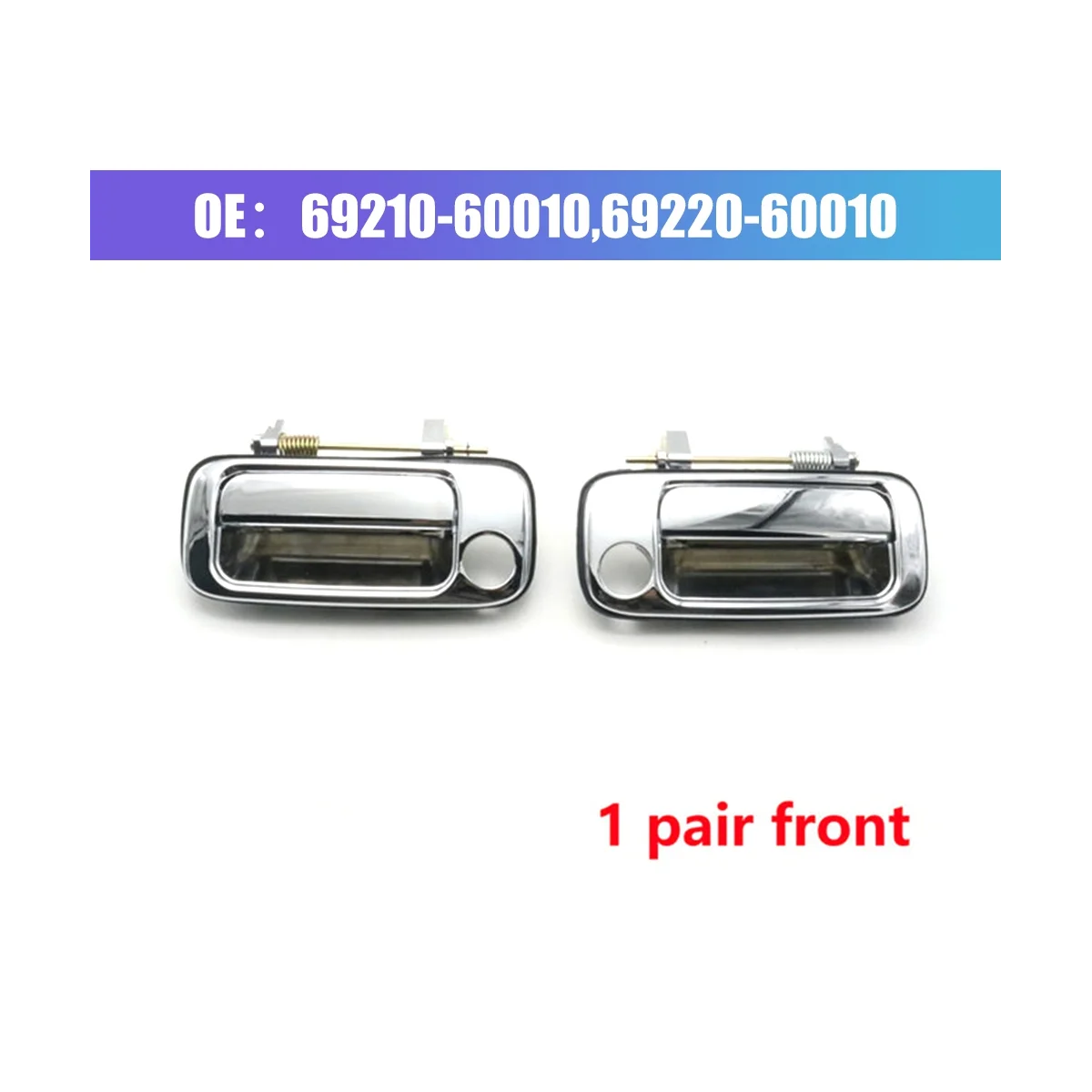 

Car Front Left+Right Exterior Outside Door Handle 69210-60010,69220-60010 for Toyota Land Cruiser 80 LC80 1991-1997