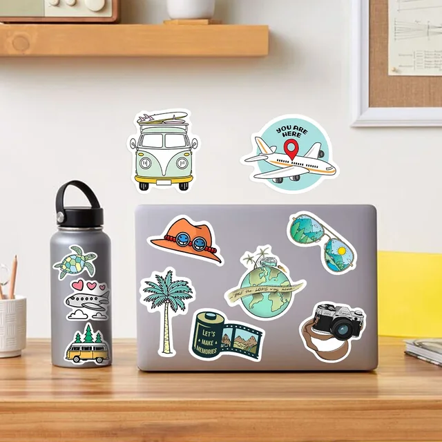 100 Pegatinas De Vinilo Graffiti Aesthetic - Decorativas Para Laptop, Botella, Guitarra, Maleta, Etc.