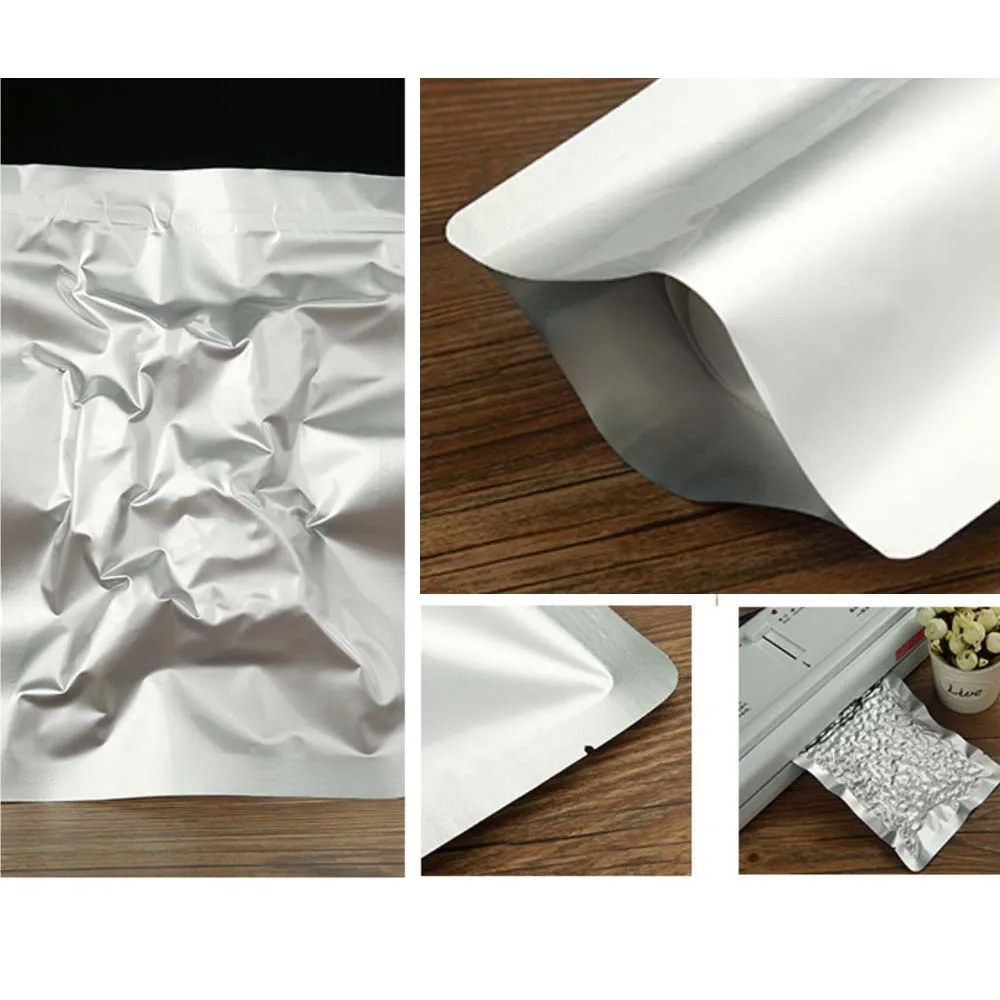 Sac En Aluminium Pur Mylar Pour Aliments, Sachets Sous Vide Argentés, Thermoscellage, Sacs De Stockage Des Aliments, 5 Gallons