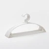 10PCS Plastic Hanger Wide Shoulder Clothes Hanger 42CM Length Simple Style Storage Using Black White PP Coat Round Hanger 6