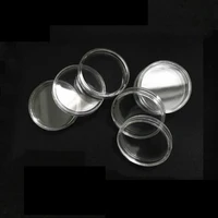 10pcs/lot Coins Storage Capsules Plastic Coin Holder Coin Protection Box Transparent Acrylic Small Circular Box Diameter 21-45mm 2
