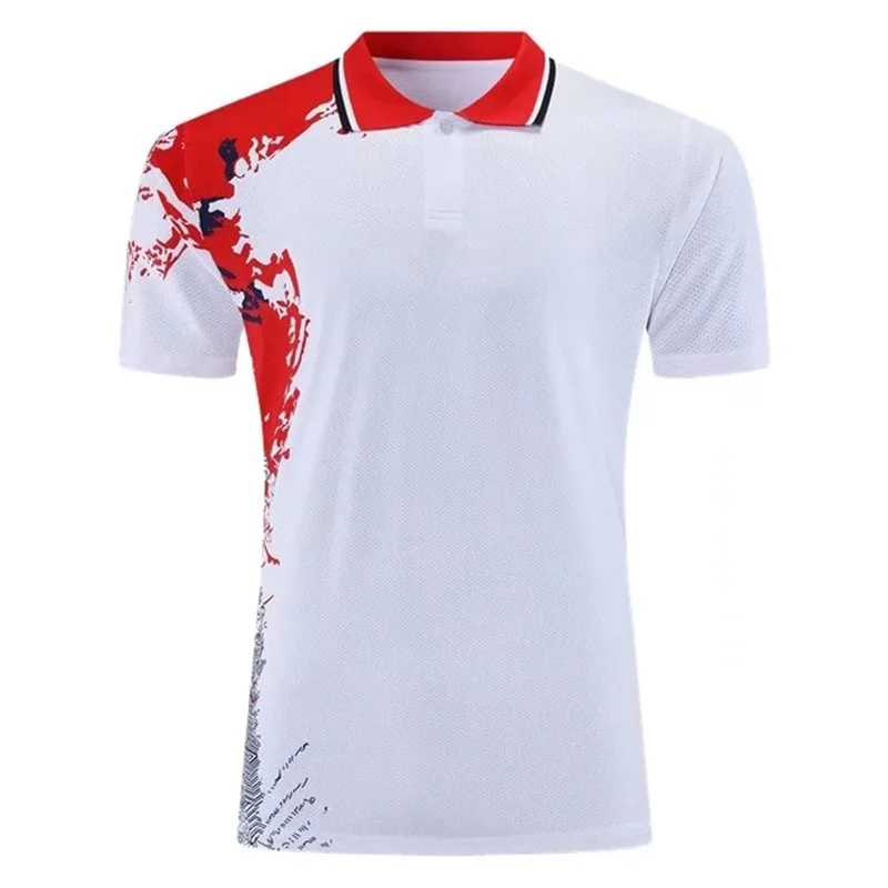 New Lapel Badminton sports t shirt ,Men women Kids short sleeve golf table tennis shirts ,badminton shirt outdoor running shirts