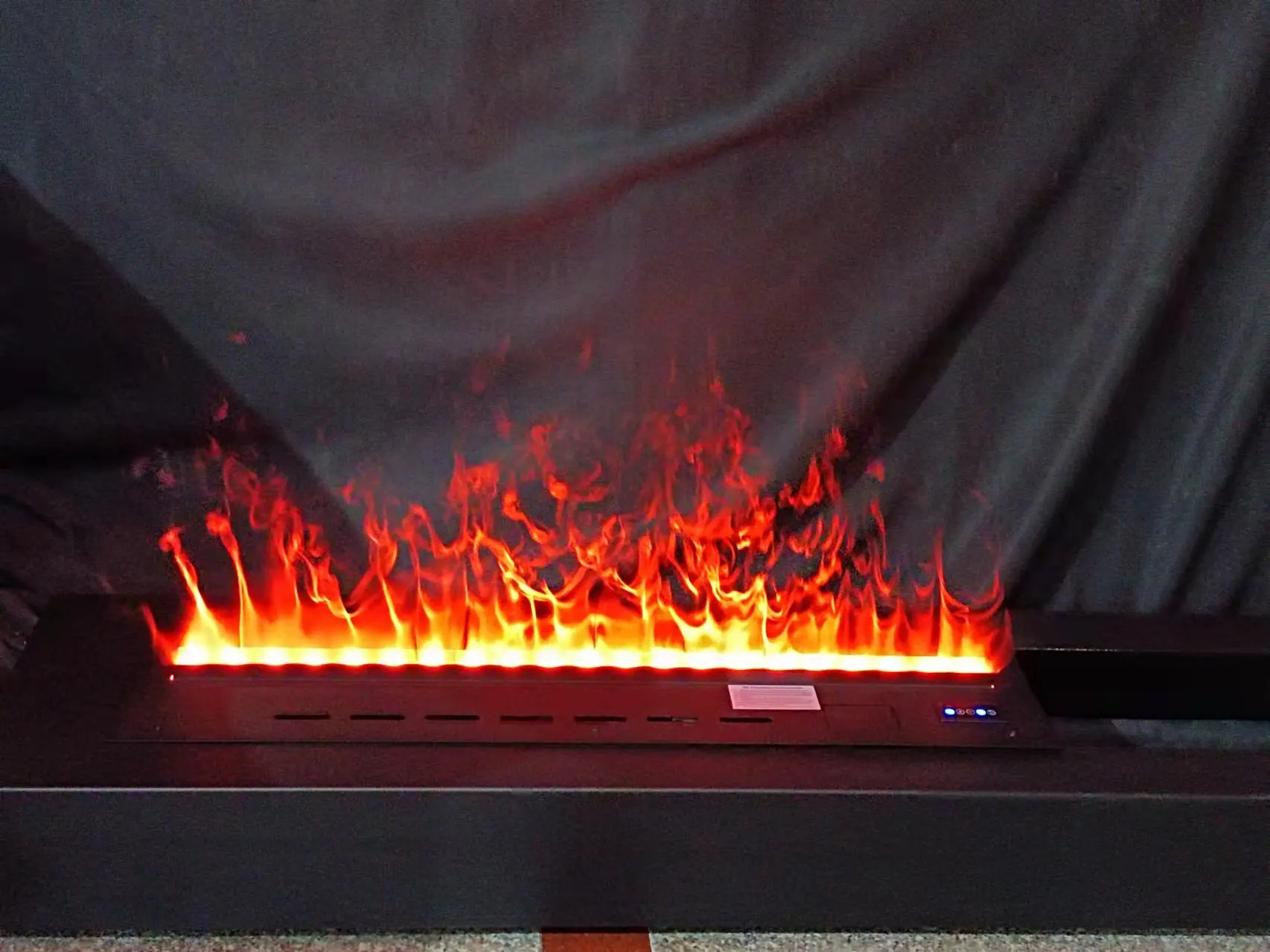 Lowest price App control real fire 150cm length 3D Water Steam vapor Electric  Fireplace - AliExpress