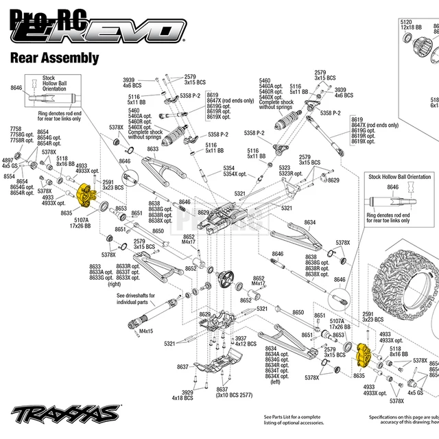 Traxxas E Revo Brushless Edition Alloy Aluminum Axle Carriers
